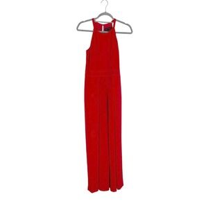 Banana Republic Red Jumpsuit,‎ High Neck, Dressy Jumpsuit, Sleeveless, Size 2